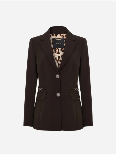 Blazer com aplicações nas laterais