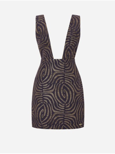 Saia de peito em jacquard