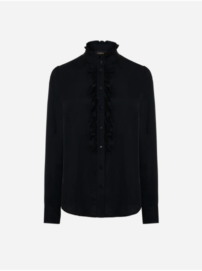Blusa com detalhe de folhos