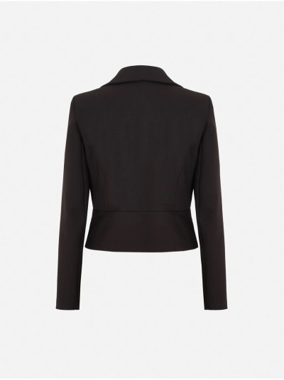 Short blazer with flaps