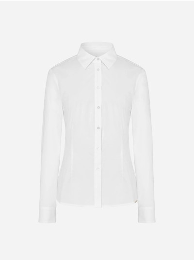 Blusa básica em popelina