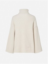 Ribbed effect sweater with chain detail
