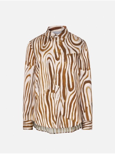 Blusa fluída estampada