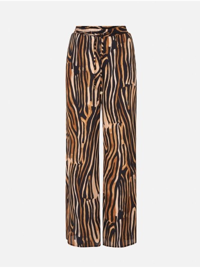 Calça estampada fluída