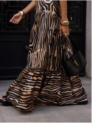 Printed dress with knot details