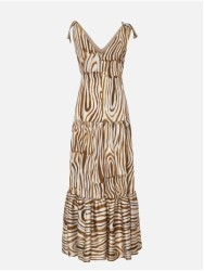 Printed dress with knot details