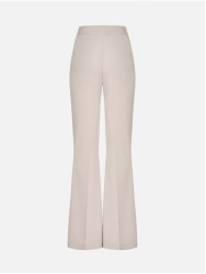 Flared trousers with metallic appliqué details
