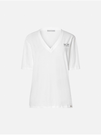 Camisola com estampado localizado