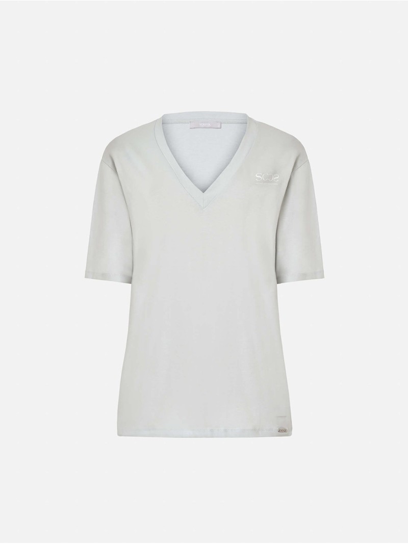Camisola com estampado localizado