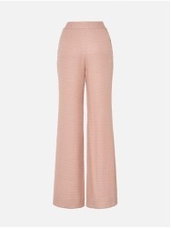 Straight-cut pants in fantasy fabric