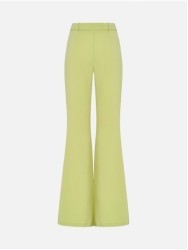 Flared trousers with a metallic belt