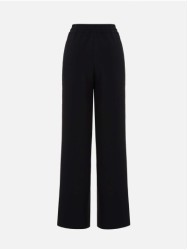 Plain trousers with pleats and an elastic waistban
