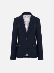 Blazer com detalhe de botões nos bolsos