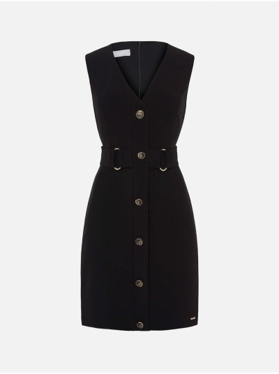 Short dress with button detail