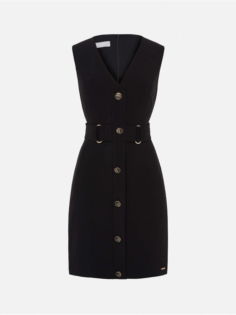 Short dress with button detail