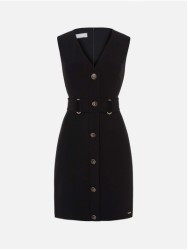 Short dress with button detail
