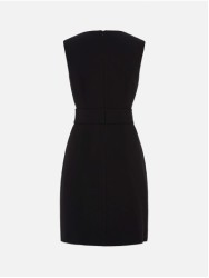 Vestido curto com pormenor de botões
