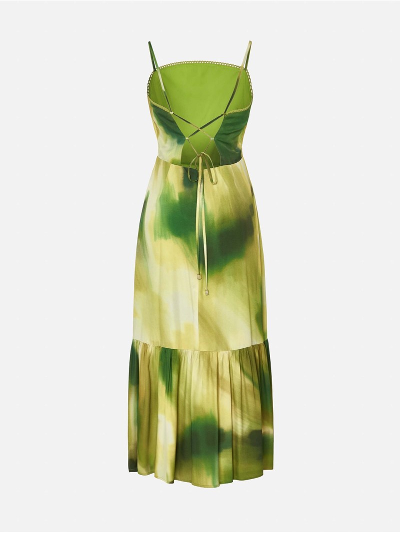 Vestido com detalhe de renda