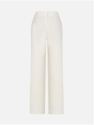 Long trousers with a straight fit and high waist