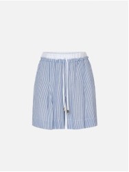 High-waisted shorts with a drawstring