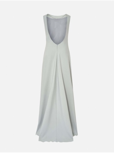 Vestido comprido com costas abertas