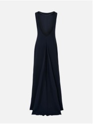 Vestido comprido com costas abertas
