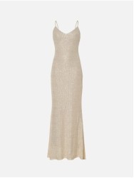 Vestido comprido de costas abertas