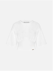 T-shirt curta de fitting ajustado