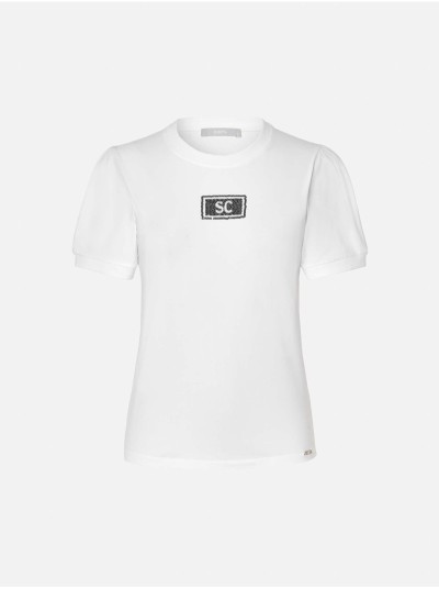 Camisola em malha com decote redondo