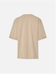 Camisola com estampado e beirola na manga