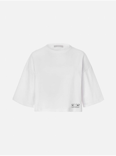 Fleece sweater with a print detail