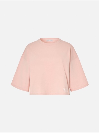 Camisola em felpa com detalhe de estampado