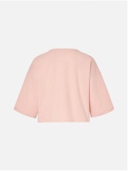 Fleece sweater with a print detail