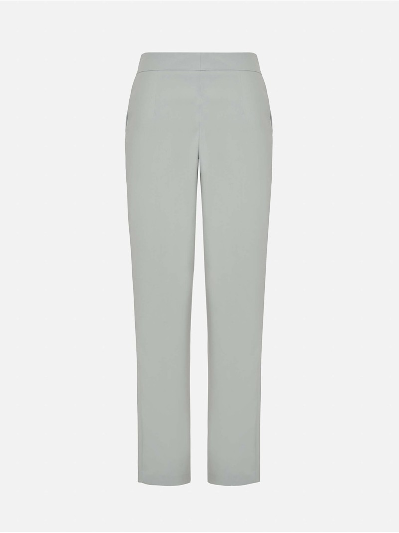 High-waisted trousers with a slim leg