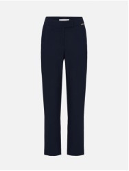 Calça de cintura subida e perneira justa