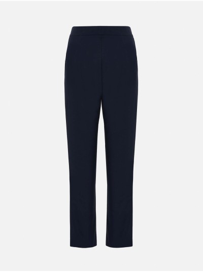 High-waisted trousers with a slim leg