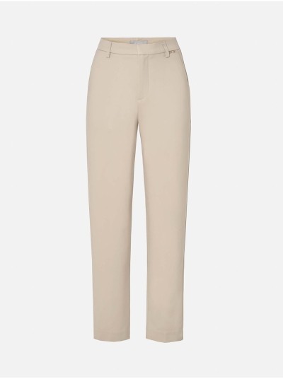 High-waisted trousers with a slim leg