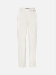 High-waisted trousers with a slim leg