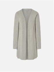 Long knit cardigan with wide sleeves