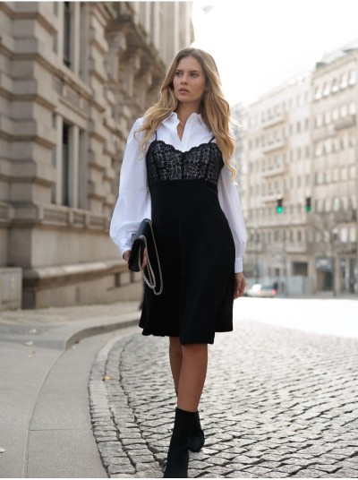 Vestido com renda