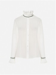 Blusa com mini folho na gola
