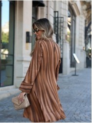 Vestido fluído estampado