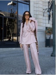 Blazer em tecido estampado