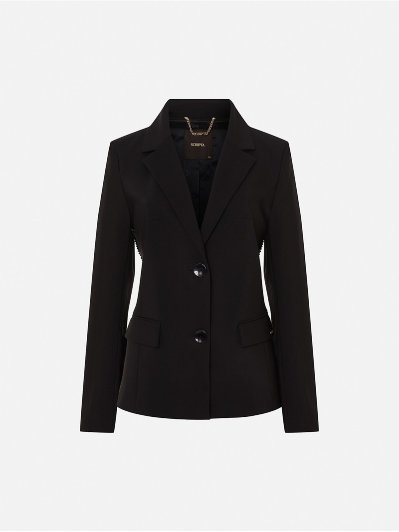 Blazer liso ajustado