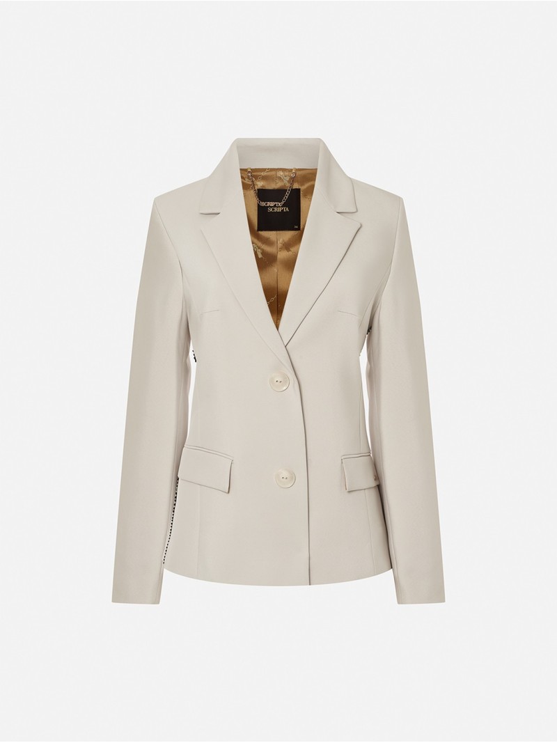 Blazer liso ajustado