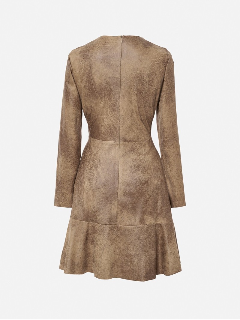 Vestido curto estampado