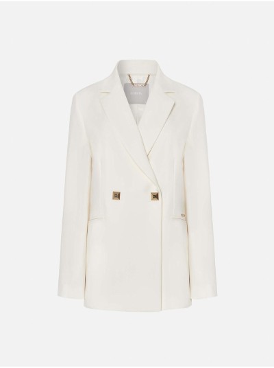 Blazer com detalhe de molas quadradas