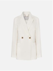 Blazer com detalhe de molas quadradas