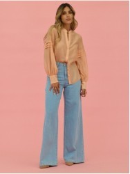 Blusa em liocel com pregas