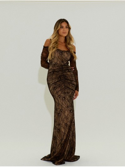 Long lace dress